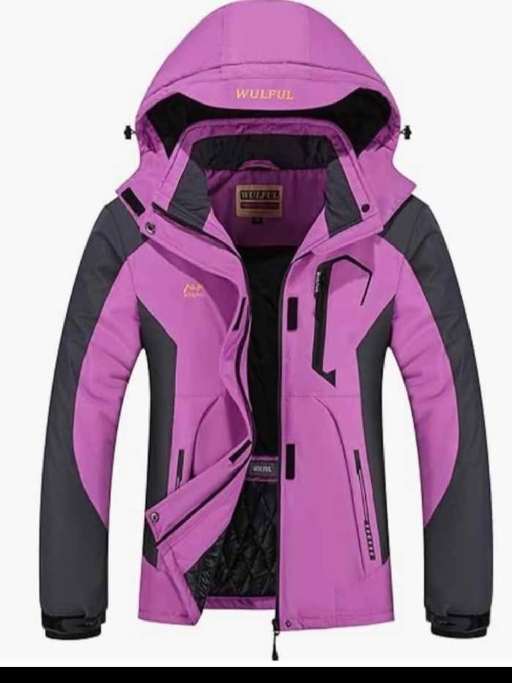 Wulful Women’s Waterproof Hooded Ski Jacket